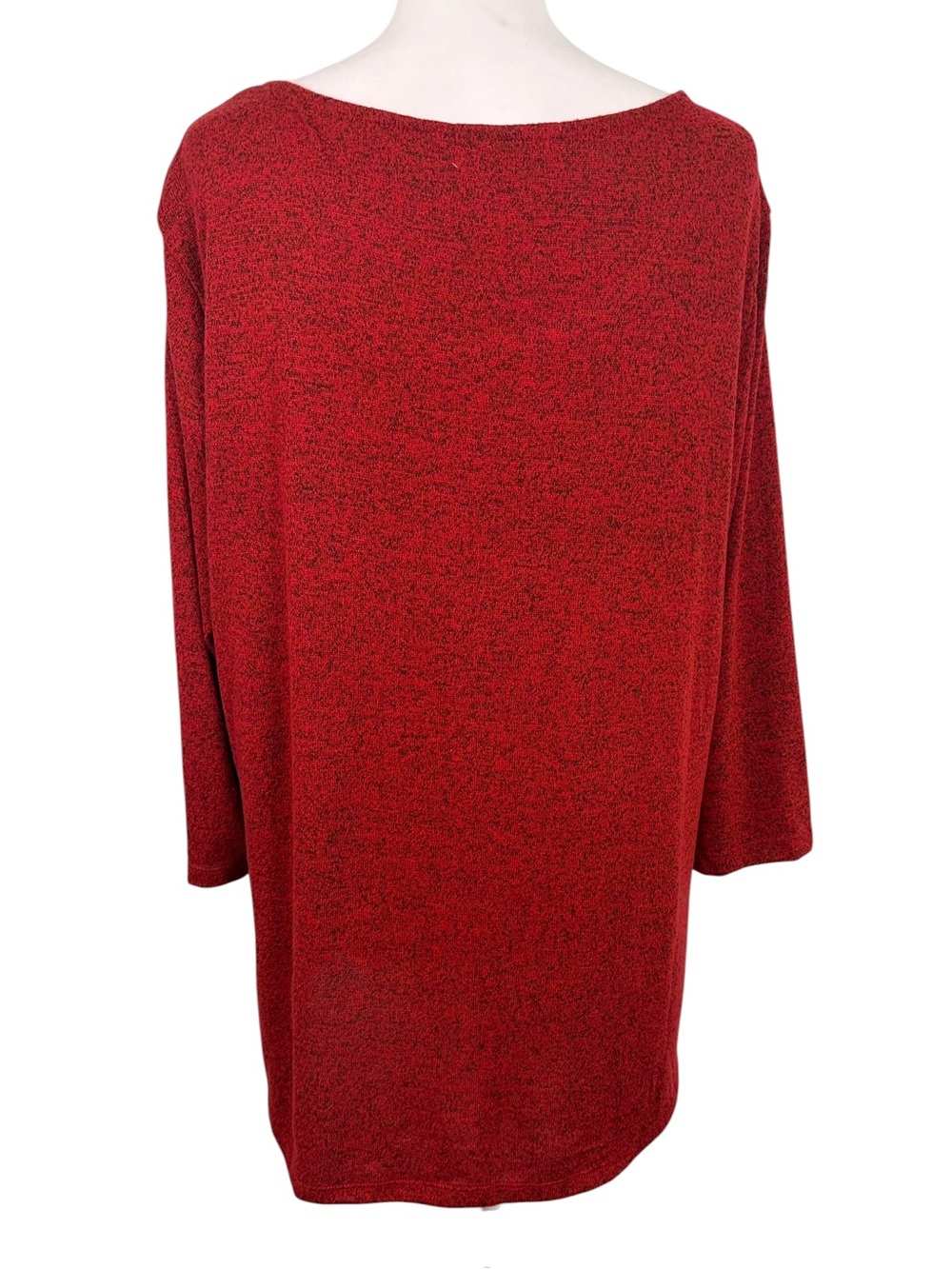 Magical Season XL Merry Christmas Gold beaded Red Holiday Tunic Top - Picture 5 of 10
